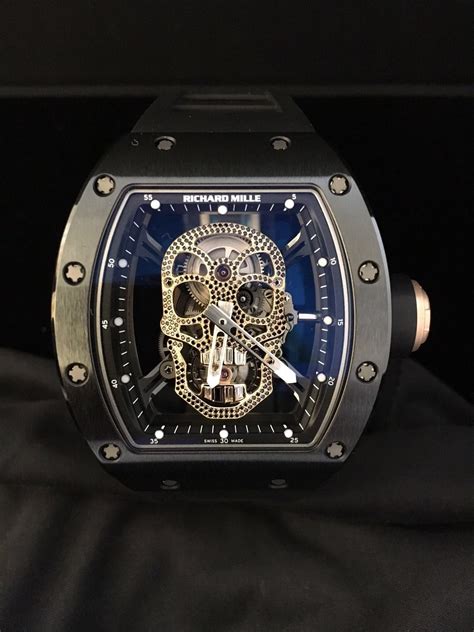 richard mille skull unqiue diamond